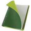 Тетрадь на кольцах А5 (180х220 мм), 120 листов, под кожу, клетка, BRAUBERG "Joy", зелёный/светло-зелёный, 129991 - фото 2576868