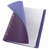 Тетрадь на кольцах А5 (180х220 мм), 120 листов, под кожу, клетка, BRAUBERG "Joy", фиолетовый/светло-фиолетовый, 129989 - фото 2576987