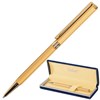 Ручка подарочная шариковая GALANT "Stiletto Gold", тонкий корпус, золотистый, золотистые детали, пишущий узел 0,7 мм, синяя, 140527 - фото 2577281