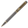Ручка подарочная шариковая GALANT "Dark Chrome", корпус матовый хром, золотистые детали, пишущий узел 0,7 мм, синяя, 140397 - фото 2577655