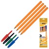 Ручки шариковые BIC "Orange", НАБОР 4 ЦВЕТА, узел 0,8 мм, линия 0,3 мм, пакет, 8308541 - фото 2577839