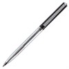 Ручка подарочная шариковая GALANT "Landsberg", корпус серебристый с черным, хромированные детали, пишущий узел 0,7 мм, синяя, 141013 - фото 2577870