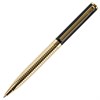 Ручка подарочная шариковая GALANT "Black Melbourne", корпус золотистый с черным, золотистые детали, пишущий узел 0,7 мм, синяя, 141356 - фото 2578092