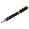 Ручка подарочная шариковая GALANT "Black", корпус черный, золотистые детали, пишущий узел 0,7 мм, синяя, 140405 - фото 2578142