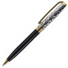 Ручка подарочная шариковая GALANT "Consul", корпус черный с серебристым, золотистые детали, пишущий узел 0,7 мм, синяя, 140963 - фото 2578164