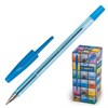 Ручка шариковая BEIFA (Бэйфа) 927, корпус тонированный синий, узел 0,7 мм, линия письма 0,5 мм, AA927-BL - фото 2578486