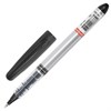 Ручка-роллер BRAUBERG "Control", ЧЕРНАЯ, корпус серебристый, узел 0,5 мм, линия письма 0,3 мм, 141553 - фото 2578539