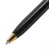 Ручка подарочная шариковая GALANT "Consul", корпус черный с серебристым, золотистые детали, пишущий узел 0,7 мм, синяя, 140963 - фото 2578600