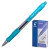 Ручка шариковая масляная автоматическая с грипом PILOT "Super Grip", СИНЯЯ, голубые детали, узел 0,7 мм, линия письма 0,32 мм, BPGP-10R-F - фото 2578762
