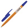 Ручка шариковая BRAUBERG "Carina Orange", СИНЯЯ, корпус оранжевый, узел 1 мм, линия письма 0,5 мм, 141668 - фото 2578792