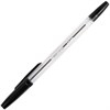 Ручка шариковая BRAUBERG "Line", ЧЕРНАЯ, корпус прозрачный, узел 1 мм, линия письма 0,5 мм, 141098 - фото 2578847