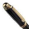 Ручка подарочная шариковая GALANT "Black", корпус черный, золотистые детали, пишущий узел 0,7 мм, синяя, 140405 - фото 2578943