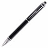 Ручка-стилус SONNEN для смартфонов/планшетов, СИНЯЯ, корпус черный, серебристые детали, линия письма 1 мм, 141589 - фото 2578989