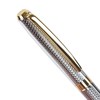 Ручка подарочная шариковая GALANT "Marburg", корпус серебристый с гравировкой, золотистые детали, пишущий узел 0,7 мм, синяя, 141015 - фото 2579154