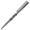 Ручка подарочная шариковая GALANT "Basel", корпус серебристый с черным, хромированные детали, пишущий узел 0,7 мм, синяя, 141665 - фото 2579189