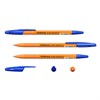 Ручка шариковая ERICH KRAUSE "R-301 Orange", СИНЯЯ, корпус оранжевый, узел 0,7 мм, линия письма 0,35 мм, 43194 - фото 2579199