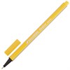 Ручка капиллярная (линер) BRAUBERG "Aero", ЖЕЛТАЯ, трехгранная, металлический наконечник, линия письма 0,4 мм, 142248 - фото 2579243