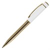Ручка подарочная шариковая GALANT "Mont Pelerin", корпус золотистый с белым, золотистые детали, пишущий узел 0,7 мм, синяя, 141661 - фото 2579272