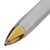 Ручка подарочная шариковая BRAUBERG "De Luxe Silver", корпус серебристый, узел 1 мм, линия письма 0,7 мм, синяя, 141414 - фото 2579392