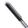Ручка подарочная шариковая GALANT "Landsberg", корпус серебристый с черным, хромированные детали, пишущий узел 0,7 мм, синяя, 141013 - фото 2579464