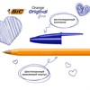 Ручки шариковые BIC "Orange Original Fine", НАБОР 4 шт., СИНИЕ, узел 0,8 мм, линия письма 0,3 мм, пакет, 8308521 - фото 2579544