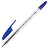Ручка шариковая BRAUBERG "X-333", СИНЯЯ, корпус прозрачный, узел 0,7 мм, линия письма 0,35 мм, 142405 - фото 2579614