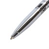 Ручка подарочная шариковая GALANT "Basel", корпус серебристый с черным, хромированные детали, пишущий узел 0,7 мм, синяя, 141665 - фото 2579634