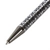 Ручка подарочная шариковая GALANT "Locarno", корпус серебристый с черным, хромированные детали, пишущий узел 0,7 мм, синяя, 141667 - фото 2579707