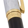Ручка подарочная шариковая GALANT "Consul", корпус черный с серебристым, золотистые детали, пишущий узел 0,7 мм, синяя, 140963 - фото 2579895