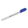 Ручка шариковая масляная BRAUBERG "Olive Pen", СИНЯЯ, корпус прозрачный, 0,7 мм, линия 0,35 мм, 141476 - фото 2579938