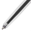 Ручка шариковая ОФИСМАГ "Line", ЧЕРНАЯ, корпус прозрачный, узел 1 мм, линия письма 0,5 мм, 141879 - фото 2579947