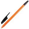 Ручка шариковая BRAUBERG "X-333 Orange", ЧЕРНАЯ, корпус оранжевый, узел 0,7 мм, линия письма 0,35 мм, 142410 - фото 2580039