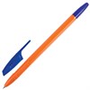 Ручка шариковая BRAUBERG "X-333 Orange", СИНЯЯ, корпус оранжевый, узел 0,7 мм, линия письма 0,35 мм, 142409 - фото 2580055