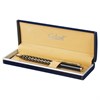 Ручка подарочная шариковая GALANT "Klondike", корпус черный с золотистым, золотистые детали, пишущий узел 0,7 мм, синяя, 141357 - фото 2580190