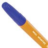 Ручка шариковая BRAUBERG "Carina Orange", СИНЯЯ, корпус оранжевый, узел 1 мм, линия письма 0,5 мм, 141668 - фото 2580244