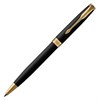 Ручка шариковая PARKER "Sonnet Core Matt Black GT", черный матовый лак, позолота, черная, 1931519 - фото 2580331