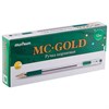 Ручка шариковая масляная с грипом MUNHWA "MC Gold", зеленая, корпус прозрачный, узел 0,5 мм, линия письма 0,3 мм, BMC-04 - фото 2580695