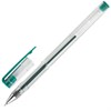 Ручка гелевая STAFF "Basic" GP-789, ЗЕЛЕНАЯ, корпус прозрачный, хромированные детали, узел 0,5 мм, линия письма 0,35 мм, 142791 - фото 2580729