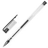 Ручка гелевая STAFF "Basic" GP-789, ЧЕРНАЯ, корпус прозрачный, хромированные детали, узел 0,5 мм, 142789 - фото 2580770