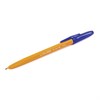 Ручка шариковая BRAUBERG "Carina Orange", СИНЯЯ, корпус оранжевый, узел 1 мм, линия письма 0,5 мм, 141668 - фото 2580776