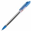 Ручка шариковая масляная автоматическая STAFF "OBP-252", СИНЯЯ, узел 0,7 мм, линия 0,35 мм, 142969 - фото 2580939