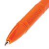 Ручка шариковая BRAUBERG "X-333 Orange", ЧЕРНАЯ, корпус оранжевый, узел 0,7 мм, линия письма 0,35 мм, 142410 - фото 2580964