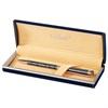 Ручка подарочная шариковая GALANT "Vitznau", корпус серый, золотистые детали, пишущий узел 0,7 мм, синяя, 141664 - фото 2581000