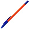 Ручка шариковая масляная STAFF "Basic OBP-679", СИНЯЯ, корпус оранжевый, узел 1 мм, линия письма 0,7 мм, 142679 - фото 2581062