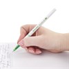 Ручка шариковая BRAUBERG "Офисная", ЗЕЛЕНАЯ, корпус белый, узел 1 мм, линия письма 0,5 мм, 141511 - фото 2581125