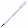 Ручка гелевая CROWN "Hi-Jell Pastel", БЕЛАЯ, корпус тонированный белый, узел 0,8 мм, линия письма 0,5 мм, HJR-500P - фото 2581230