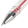 Ручка гелевая STAFF "Basic" GP-789, КРАСНАЯ, корпус прозрачный, хромированные детали, узел 0,5 мм, 142790 - фото 2581475