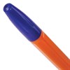 Ручка шариковая BRAUBERG "X-333 Orange", СИНЯЯ, корпус оранжевый, узел 0,7 мм, линия письма 0,35 мм, 142409 - фото 2581534