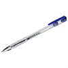 Ручка гелевая STAFF "Basic" GP-789, СИНЯЯ, корпус прозрачный, хромированные детали, узел 0,5 мм, 142788 - фото 2581593