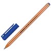 Ручка шариковая масляная PENSAN Officepen 1010, СИНЯЯ, корпус оранжевый, 1 мм, линия 0,8 мм, 1010/60 - фото 2581704